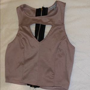 Charlotte Russe cropped dress shirt